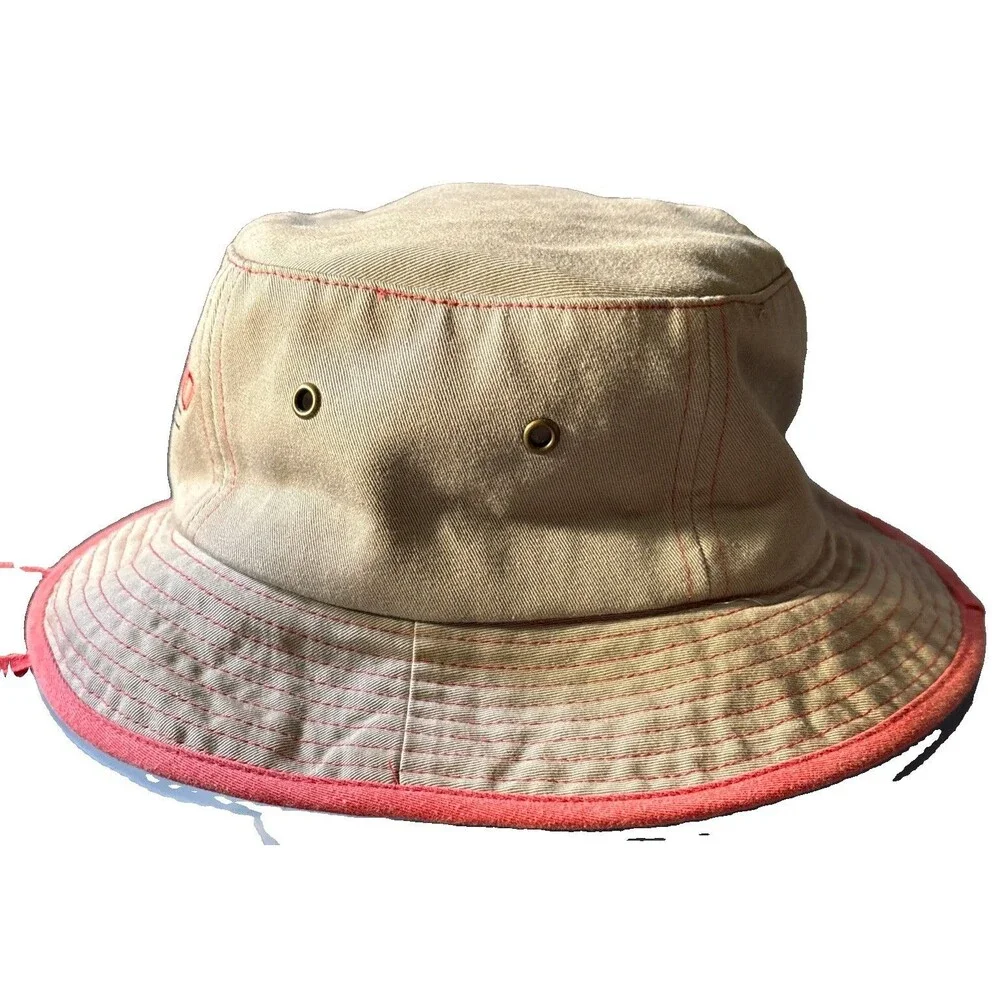 Brookfield Zoo Child's Gray/Red Bucket Hat Adjustable Strap